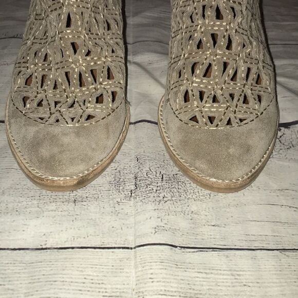 Jeffrey Campbell Taggart Suede Cutout Booties - Picture 4 of 8